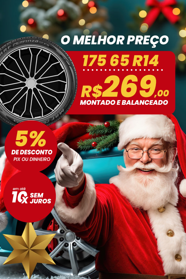 promoção de pneu de natal