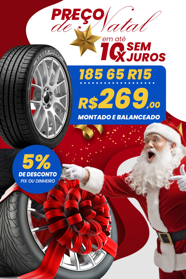 promoção de pneu de natal